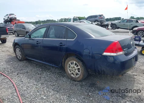 2010 Chevrolet Impala Police из США, поврежденный, VIN 2G1WD5EM1A1188274